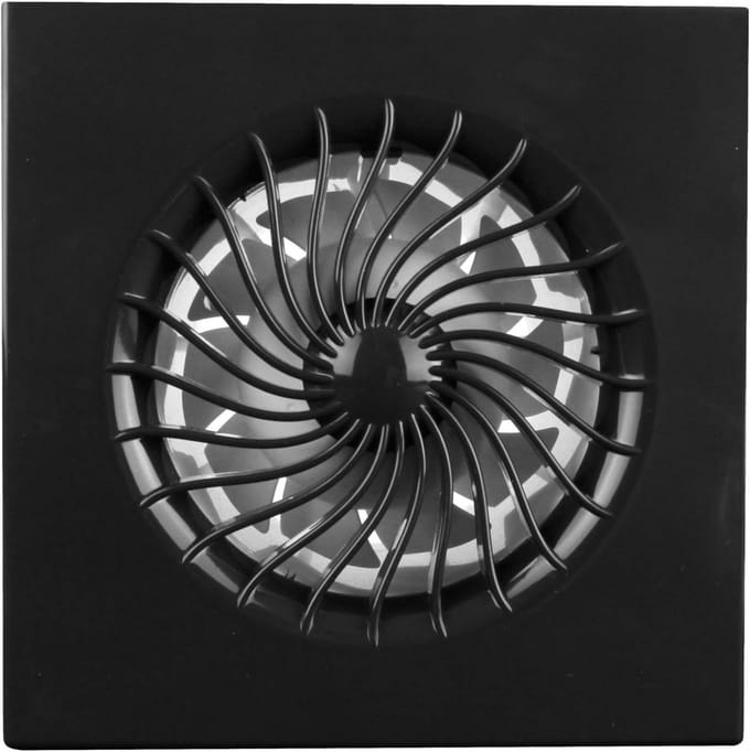 Badkamerventilator - Kleine Kamerventilator Ventilator - Schimmel Voorkomen - Met Vochtsensor - 100 mm - Antraciet