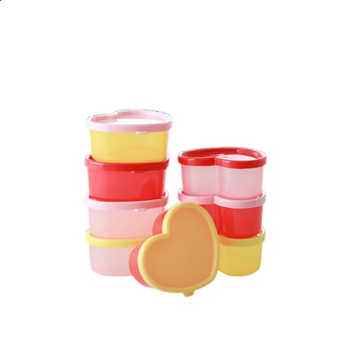 Rice vershoudbakjes à 8 stuks hartjes