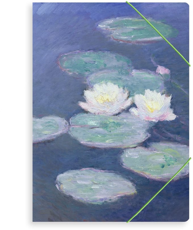 Lanzfeld Monet - Documentenmap A4 - Met Elastiek - Water Lilies Evening - A4-formaat