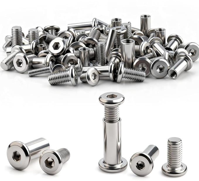 Solidchoice - Verbindingsschroeven Set van 70 Stuks voor Meubelverbindingen