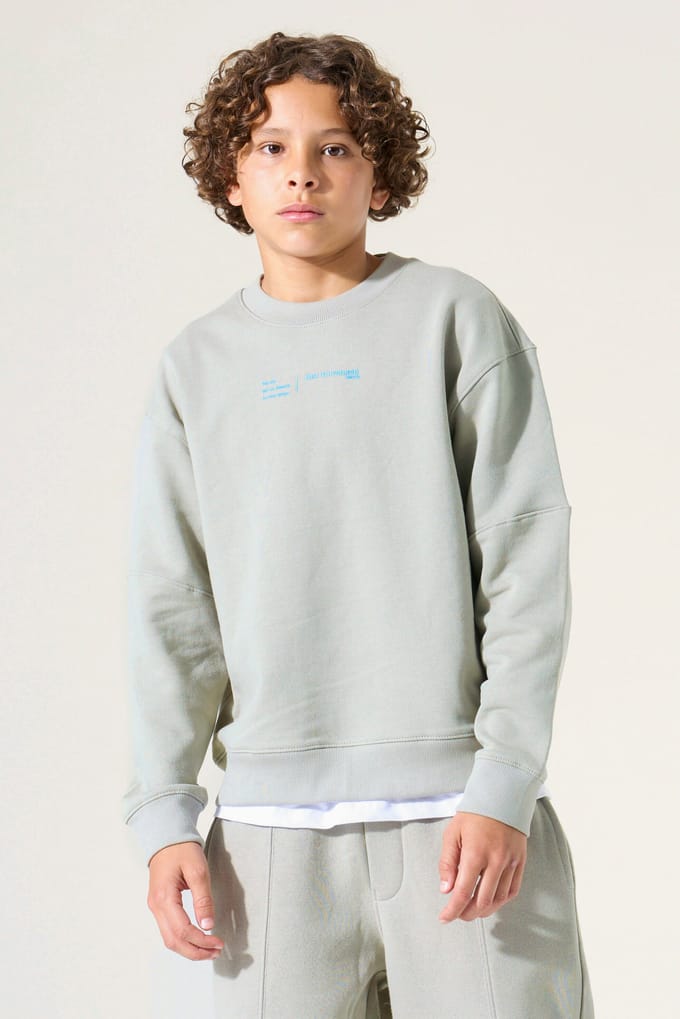 GARCIA Jongens Print Sweater Groen Lange mouw