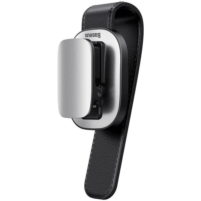 Baseus Platinum Clip Zonneklephouder voor Brillen, Zilver ACYJN-B0S