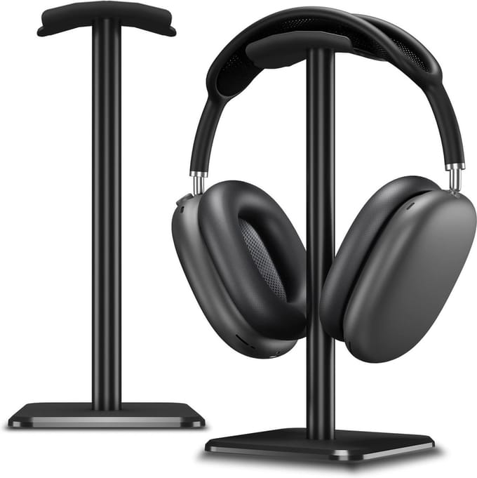 Hoofdtelefoon standaard - universele headset houder - zwart - gewogen basis
