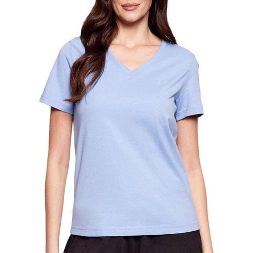 Calvin Klein Archive Jersey V-neck Tee Hydrangea Taglia: S | Maglie Sportivi Outlet | Donna