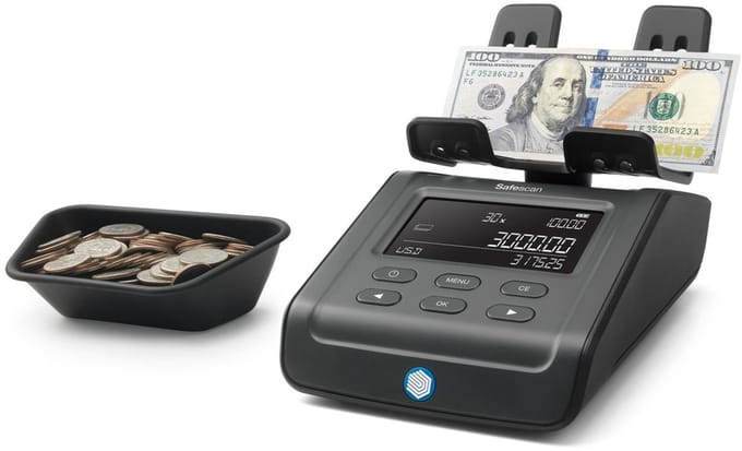 Safescan 6165 - banknote/coin counter
