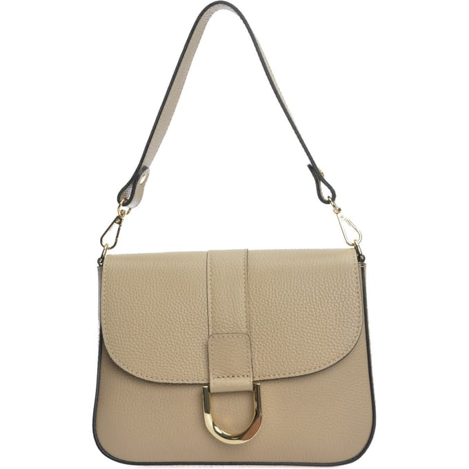 Anna Luchini Beige Rundleer Tas