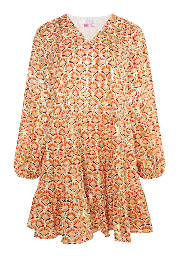 IZIA Jurk Dames Wol Wit Veelkleurig
