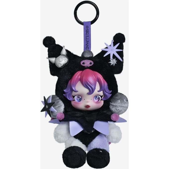 POP MART SKULLPANDA × KUROMI Knuffelpoppen black