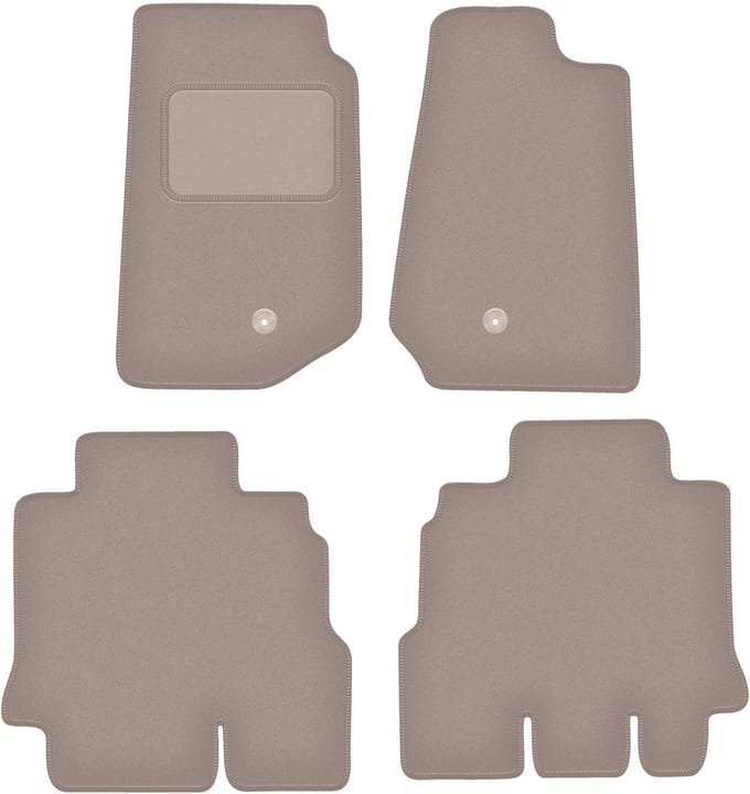 Beige velours vloermatten voor: Jeep Wrangler III JK off-road (2006-2017)