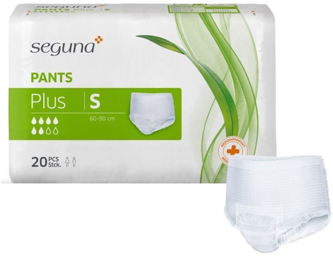 Seguna Pants Plus Small - 1 pak van 20 stuks