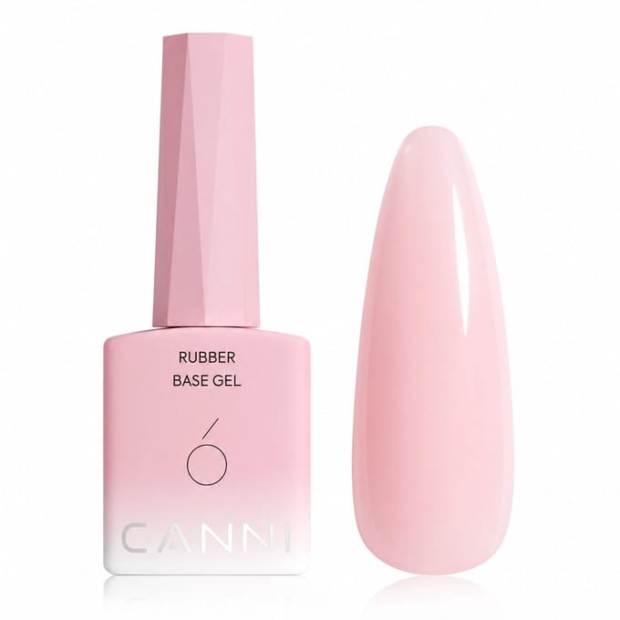 Canni - Rubberbase - 10 ml - HEMA-vrij - TPO-vrij - Rubber base - Rubber base coat - Rubber base gellak - Rubber base gel - Rubberbase gellak - Rubberbase clear
