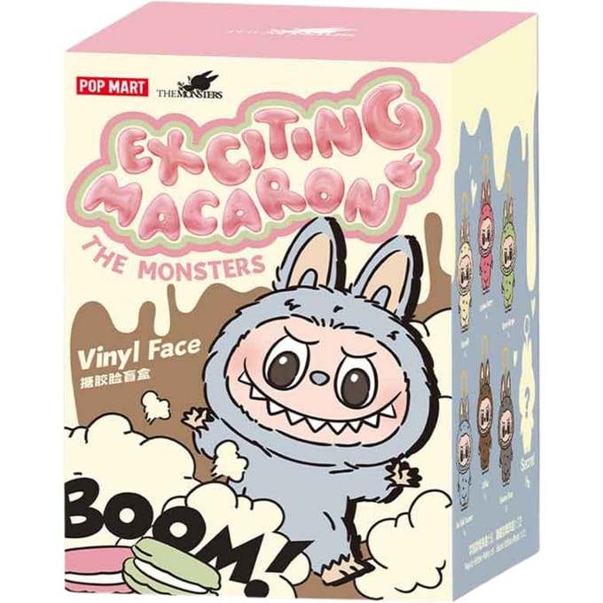POP MART The Monsters Labubu Vinyl Face Blinde Verpakking-Exciting Macaron (Diversen) Nieuw
