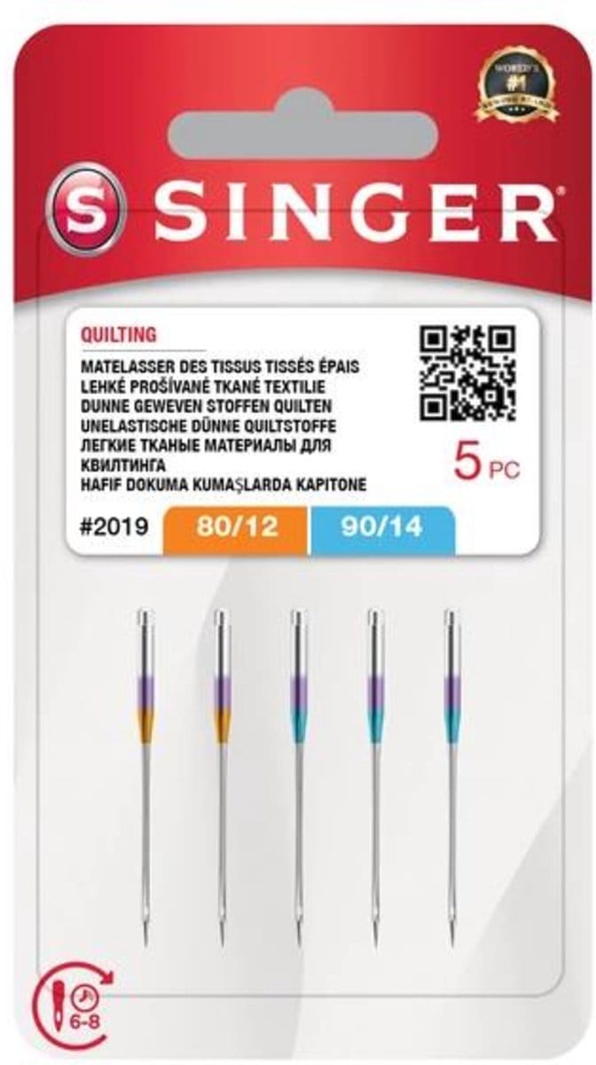 Singer Quilting 2019 MIX 80 / 90 (5 stuks) Naalden