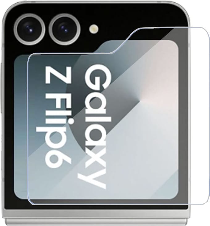 Screenprotector geschikt voor Samsung Galaxy Z Flip 6 / Flip 7 FE Screenprotector – Gehard Glas - Proteqt+