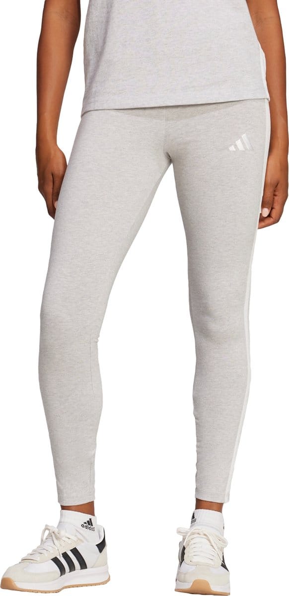 Adidas Sportswear Essentials 3-Stripes Katoenen Legging - Dames - Grijs
