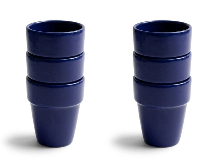 Royal Boch Boerenblauw Melkbeker Donkerblauw 25cl set van 6
