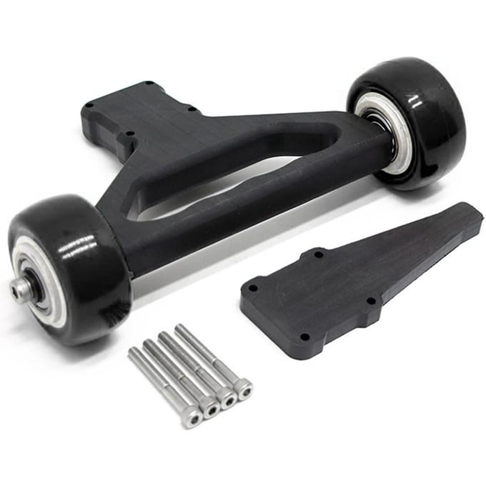 Nylon dubbel wiel Wheelie Raise Head Bar vervanging voor 1/5 ARRMA 8s KRATON / OUTCAST afstandsbediening zwart