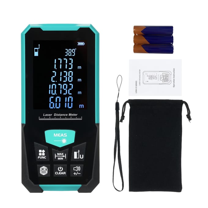 Professionele Laser Afstandsmeter 120m393ft Laser Meetlint Afstandsmeter met Enkel Continu D3-50