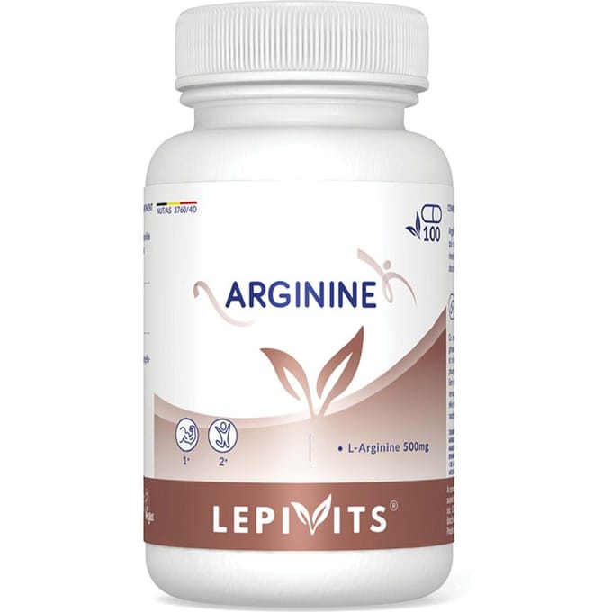 Lepivits - Arginine 100 capsules - Biologisch - Duurzaam - Vegan