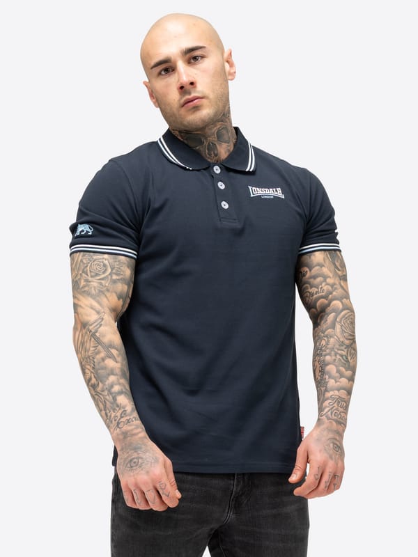 Lonsdale London Poloshirt - EASTLEIGH - M - voor Mannen - navy