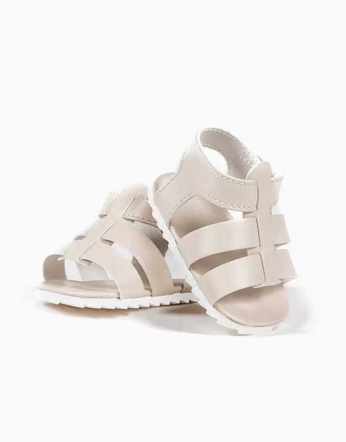 Minikane Poppenschoenen Cremekleurige Sandalen 47 cm