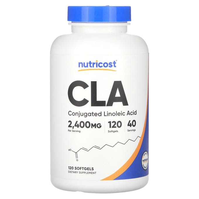 Nutricost, CLA, 2 400 mg, 120 capsules molles (800mg par capsule molle)