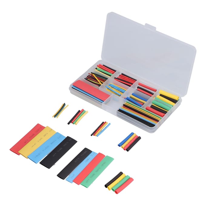 164 Stuks Krimpkous Kit Polyolefine Elektrische Draad Isolatie Wrap Kous Assortimentskit