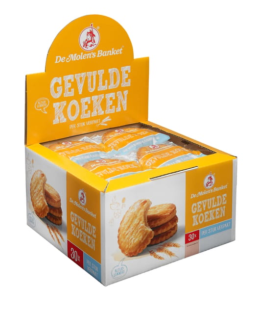 De Molen - Gevulde Koeken - Verpakt - 30 stuks
