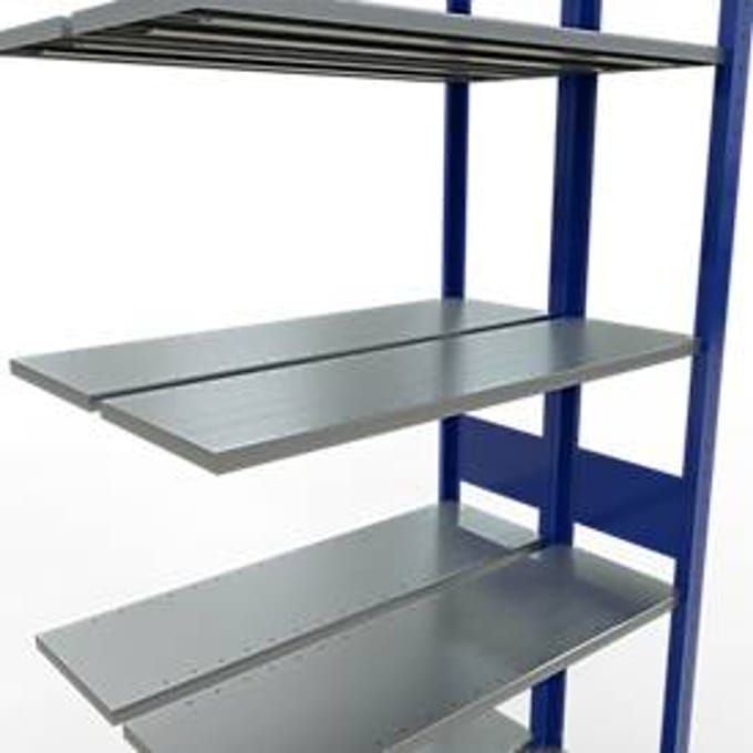 SCHULTE Lagertechnik - Dubbele stapelbak type 150 - 3000x1000x2x300 mm 2x7 schappen