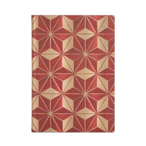 Paperblanks flexis cahier, uitvoering hishi midi, formaat 13 x 18 cm., gelinieerd