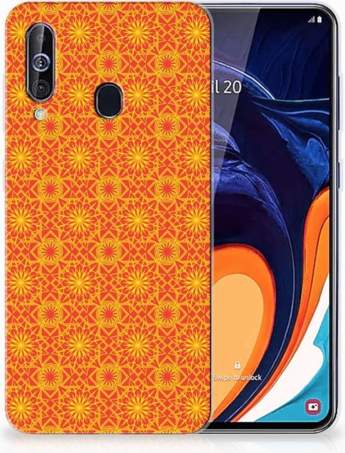 Samsung Galaxy A60 TPU bumper Batik Oranje