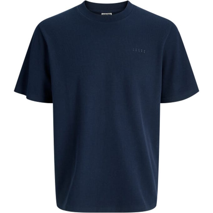 JACK&JONES JCOPACER STRUCTURE TEE SS CREW NECK SMU Heren T-shirt - Sky Captain