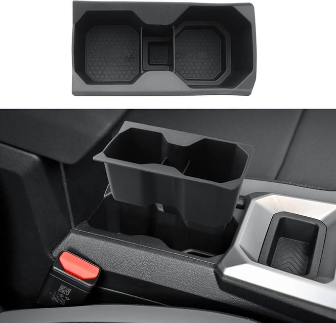 Centre Console voor Dacia Duster 3 - Soft TPE Rubber, Antislip, Schokbestendig, 2 Bekers en Opbergvak