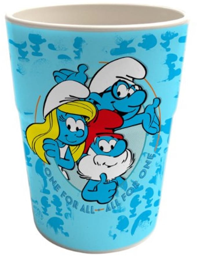 Smurfen beker - Grote smurf en vrienden - herbruikbaar - Kinderbeker - 250 ML