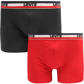 Levi's Brief Boxershorts 2-Pack Rood Grijs - Maat L - Heren