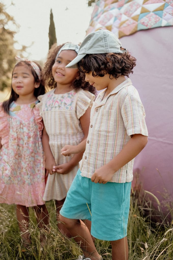 Louise Misha Shorts Jivan Wave Blue Maat: 3Y | Broeken Outlet | kids | Blauw