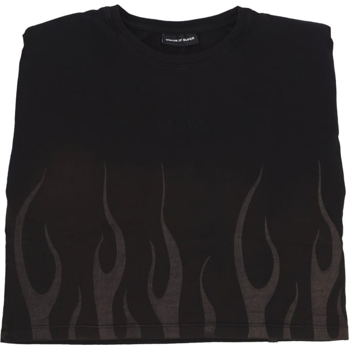 Corrosive Flames Tee Zwart Dames T-shirt