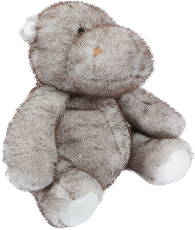 PIA Soft Toys - Pluche Nijlpaard Knuffel - grijs - 29 cm