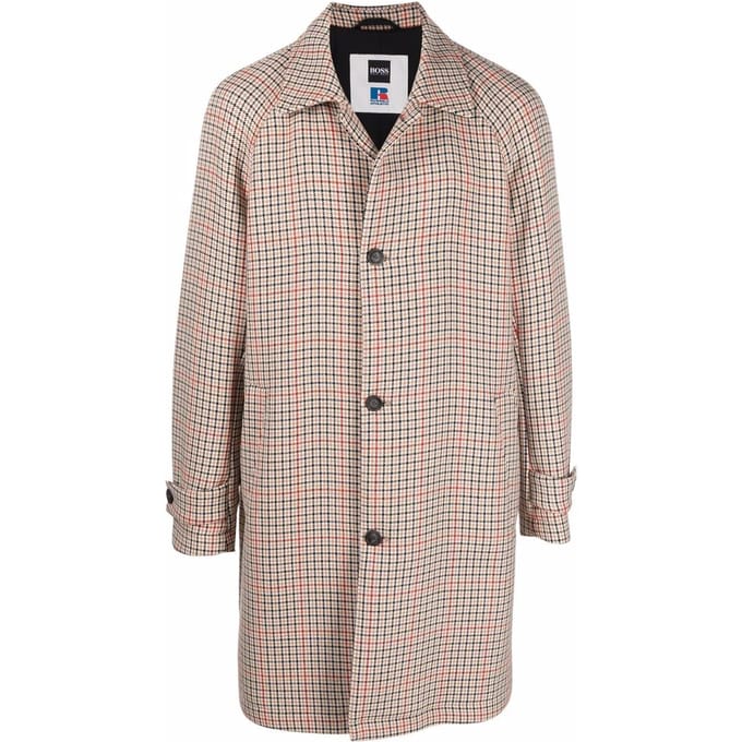 BOSS x Russell Athletic Dejam Houndstooth Jas
