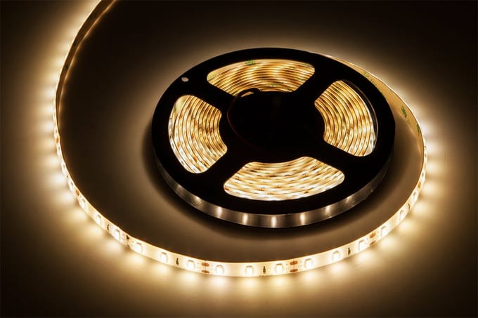 Rebel - LED Lichtstrip - 5630SMD 12V - Warm Wit - 5m