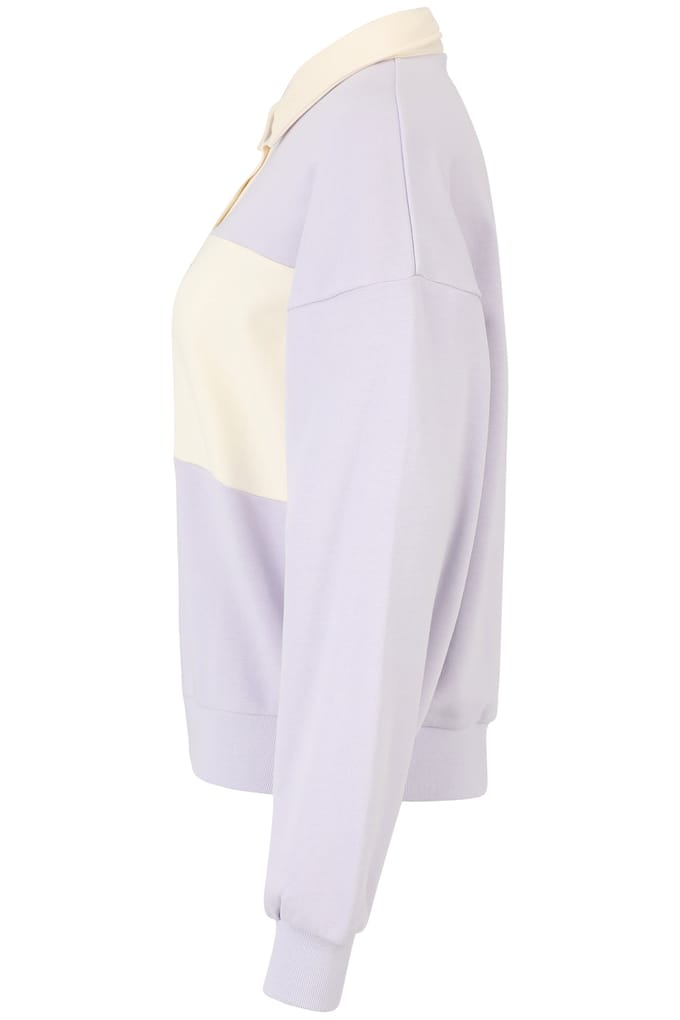 FILA Langogne Oversized Cropped Polo Sweat Thistle-antique White Taglia: L | Maglioni a maglia Outlet | Donna | Bianco