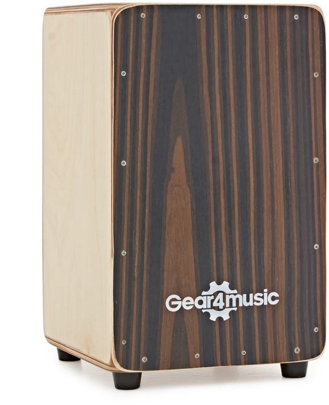 Compacte Cajon met Draagtas van Gear4music, Ebbenhout