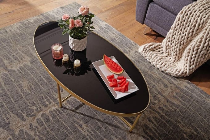 Sky Style Gold Salontafel Ovaal