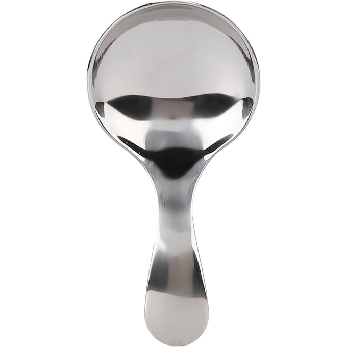 Cuillère multifonctionnelle en acier inoxydable à manche court pour glace, sucre, thé, sel, café white