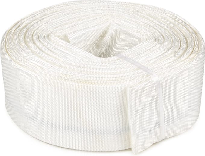 Rubbermagazijn - Platte waterslang - Wit - Rol 20 meter - Ø 50mm - Afvoerslang