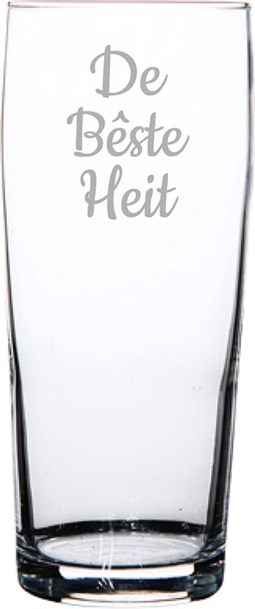 Gegraveerde bierfluitje 19cl De Bêste Heit