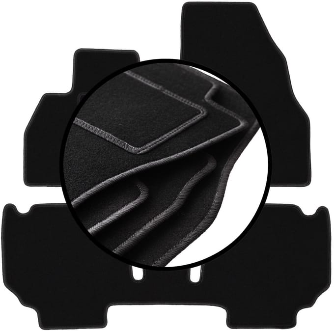 Complete set veloursmatten voor: Renault Kangoo II combivan (2013-)