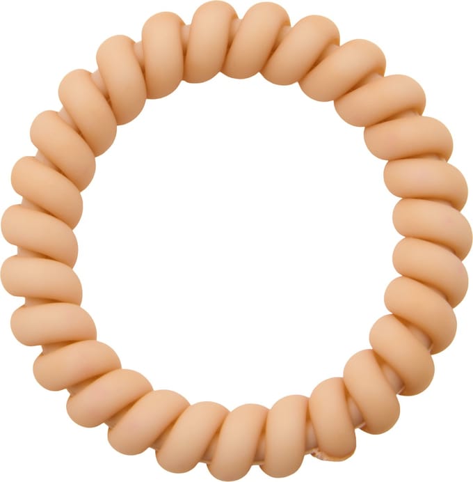 Zenner 2 cable elastics pastel - roze en creme wit - kabel elastieken - spiraalelastieken - spiraal elastiekjes