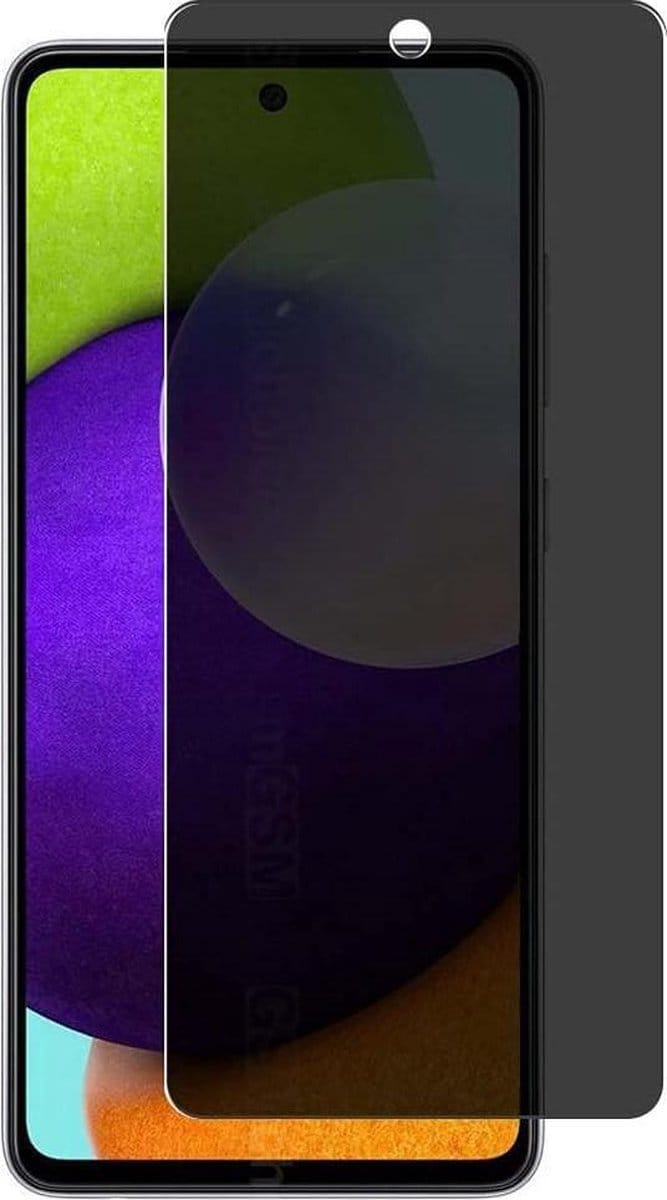 Screenprotector Glas - Privacy Tempered Glass Screen Protector Anti-Spy Geschikt voor: Samsung Galaxy A52 (4G / 5G) 1x