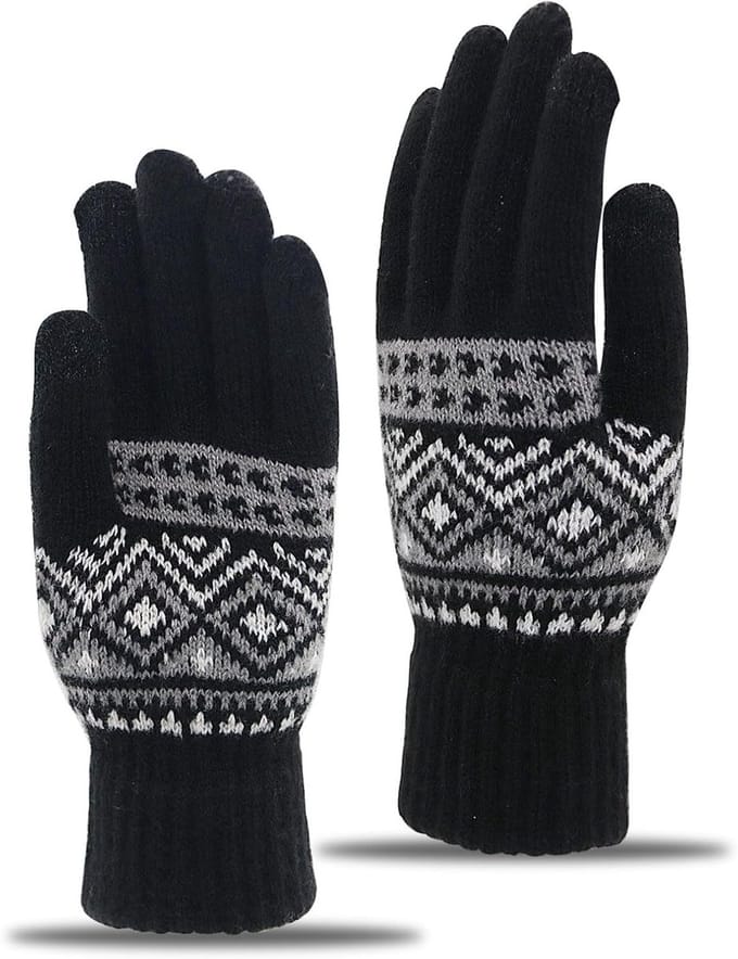 Warme Gebreide Winterhandschoenen met Touchscreen Functionaliteit